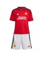 Manchester United Donny van de Beek #34 Dječji Domaci Dres kompleti 2023-24 Kratak Rukavima (+ kratke hlače)